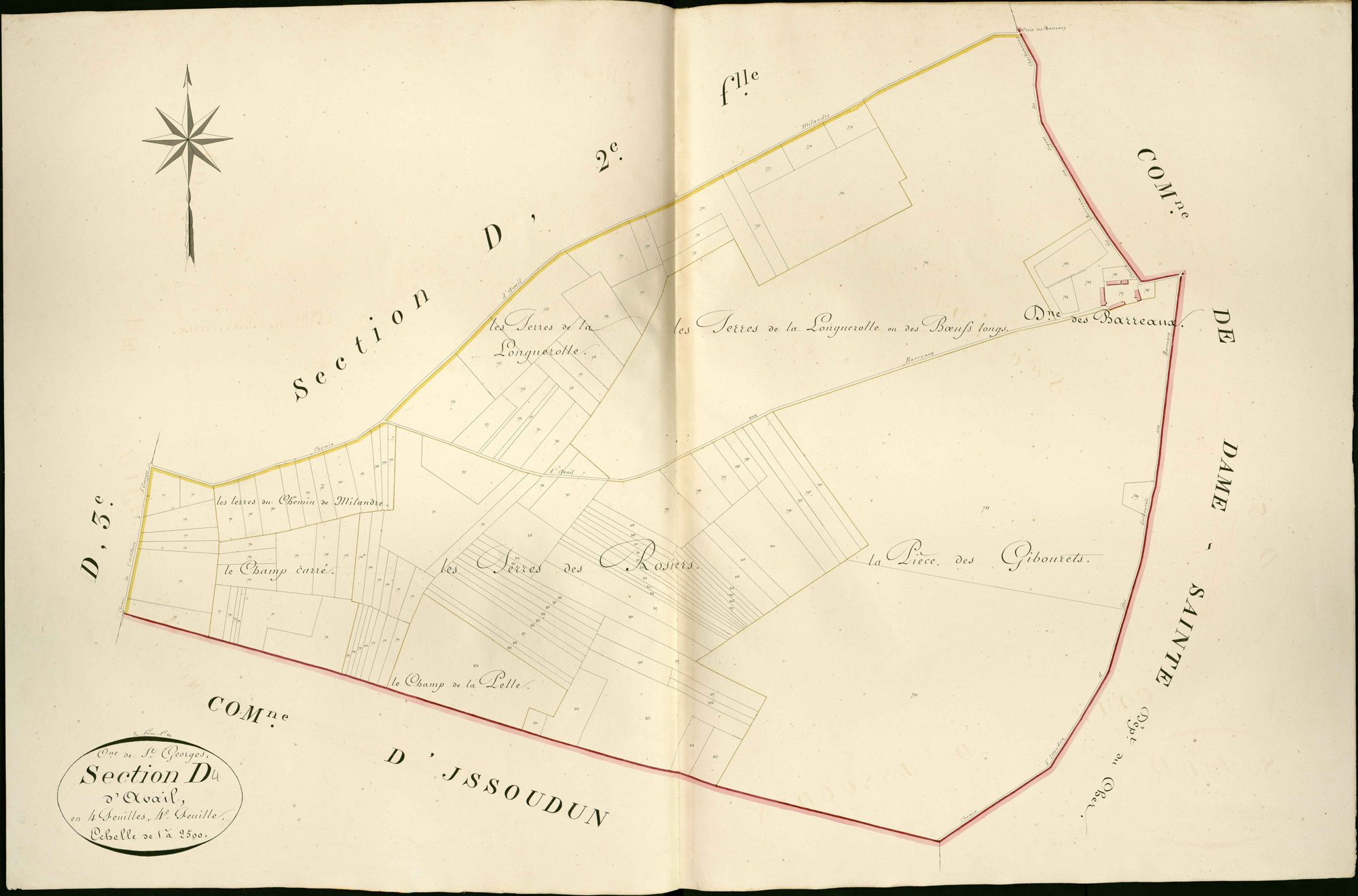 Saint-Georges-sur-Arnon - Section D4, dite d'Avail.