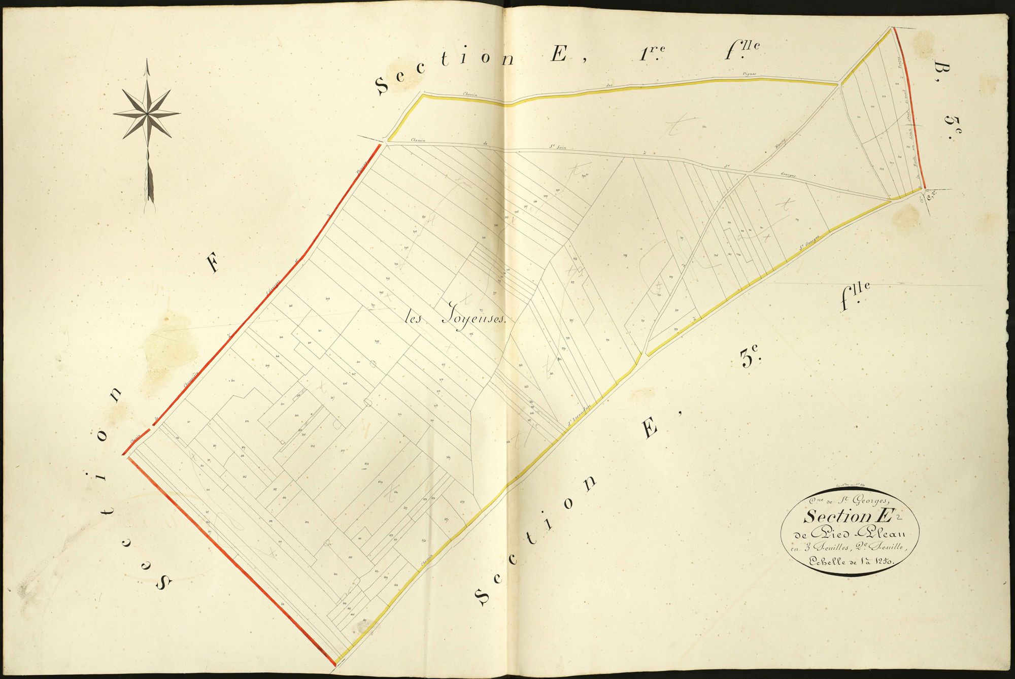 Saint-Georges-sur-Arnon - Section E2, dite de Pied Pleau.