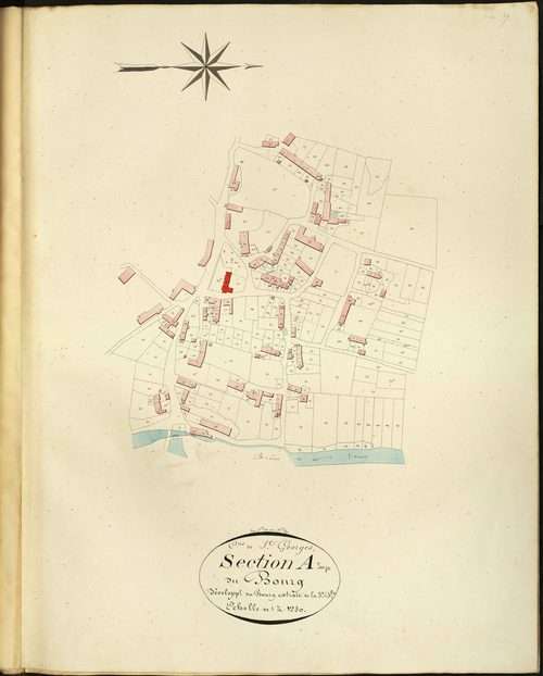 Saint-Georges-sur-Arnon - Section A3, développement du bourg.