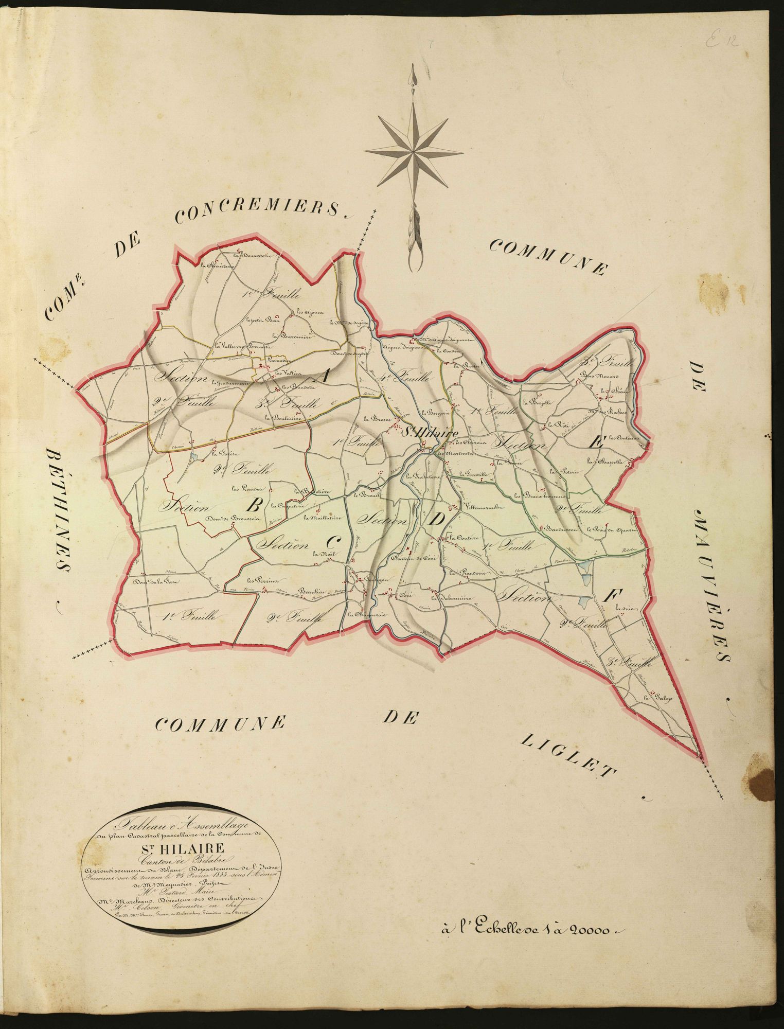 Saint-Hilaire-sur-Benaize - Tableau d'assemblage.