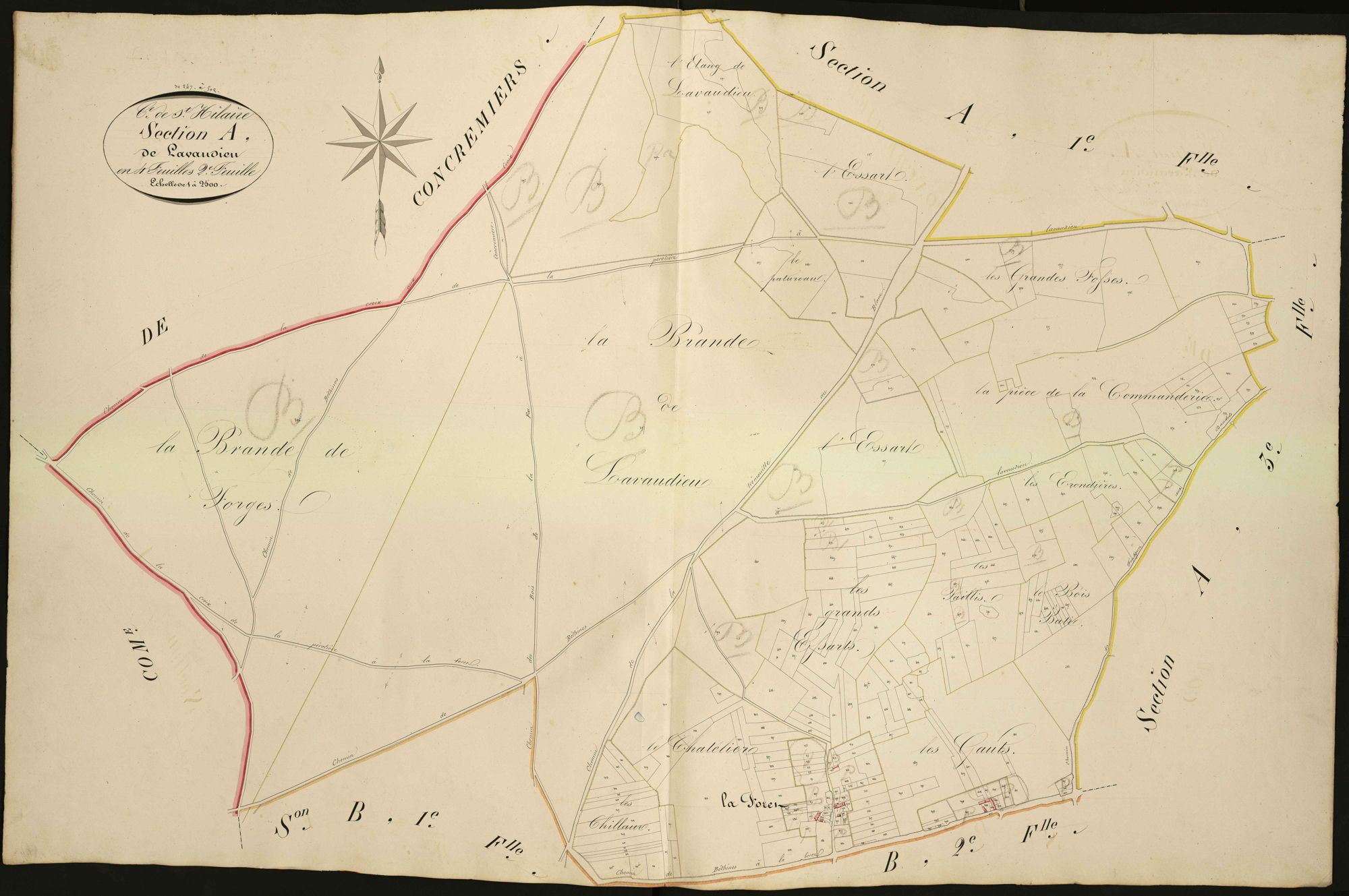 Saint-Hilaire-sur-Benaize - Section A2, dite de Lavaudieu.