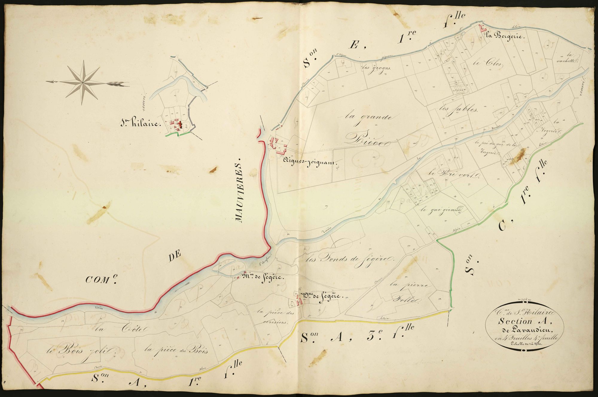 Saint-Hilaire-sur-Benaize - Section A4, dite de Lavaudieu.