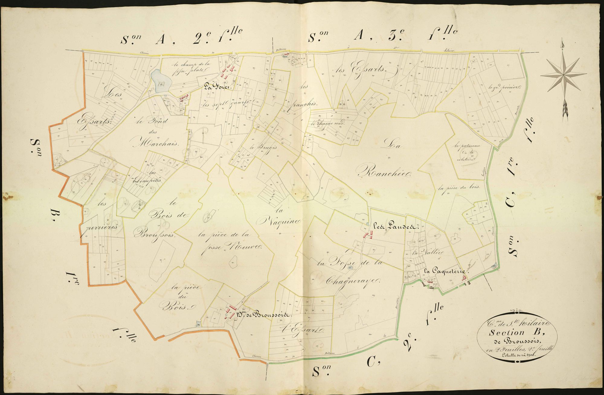 Saint-Hilaire-sur-Benaize - Section B2, dite de Broussois.