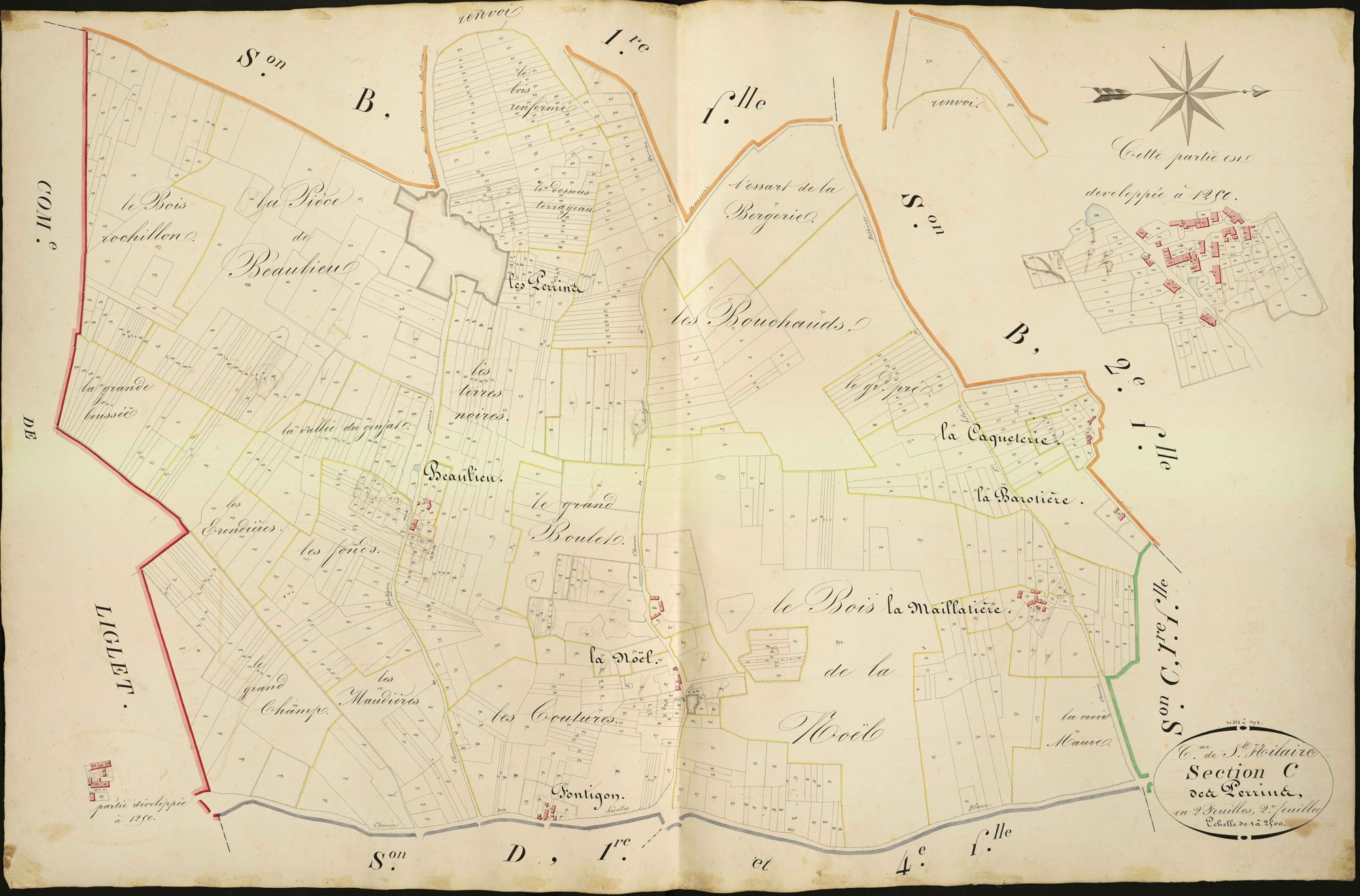 Saint-Hilaire-sur-Benaize - Section C2, dite des Perrins.