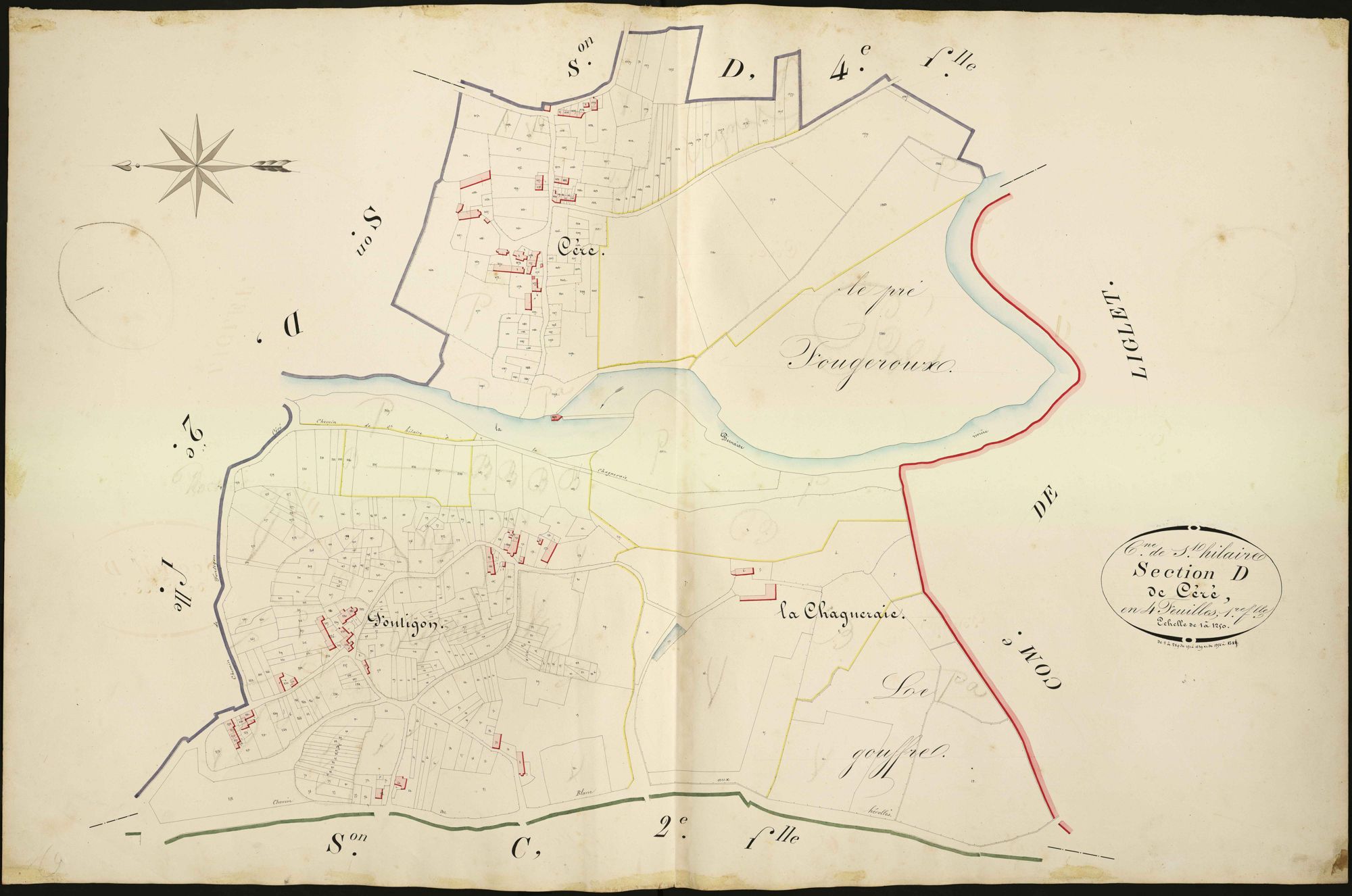 Saint-Hilaire-sur-Benaize - Section D1, dite de Céré.