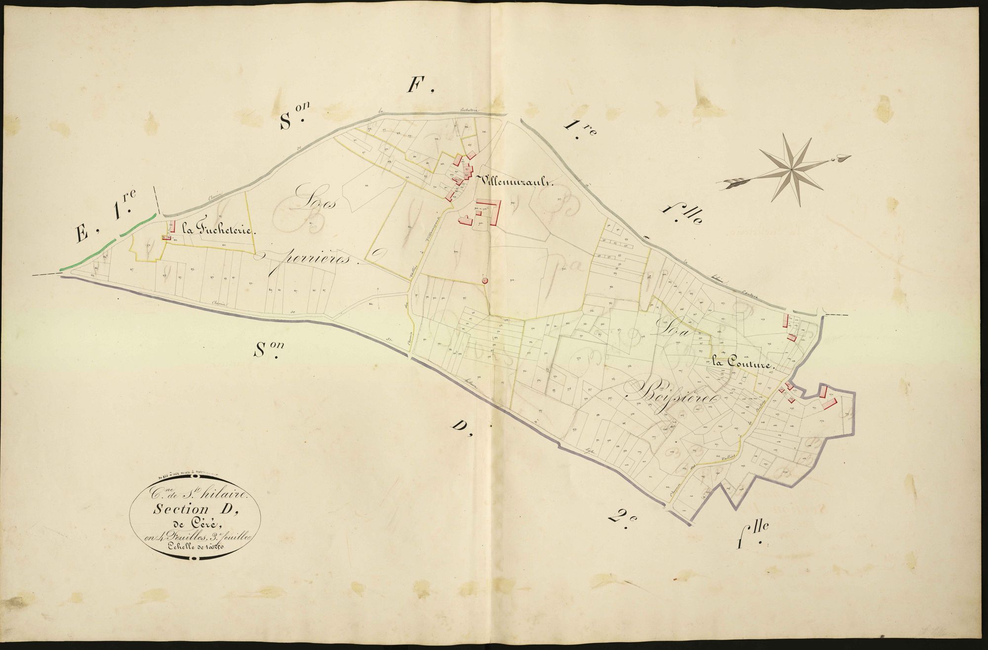 Saint-Hilaire-sur-Benaize - Section D3, dite de Céré.