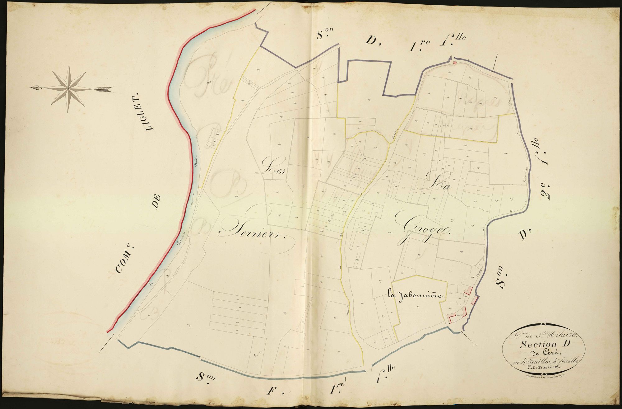 Saint-Hilaire-sur-Benaize - Section D4, dite de Céré.