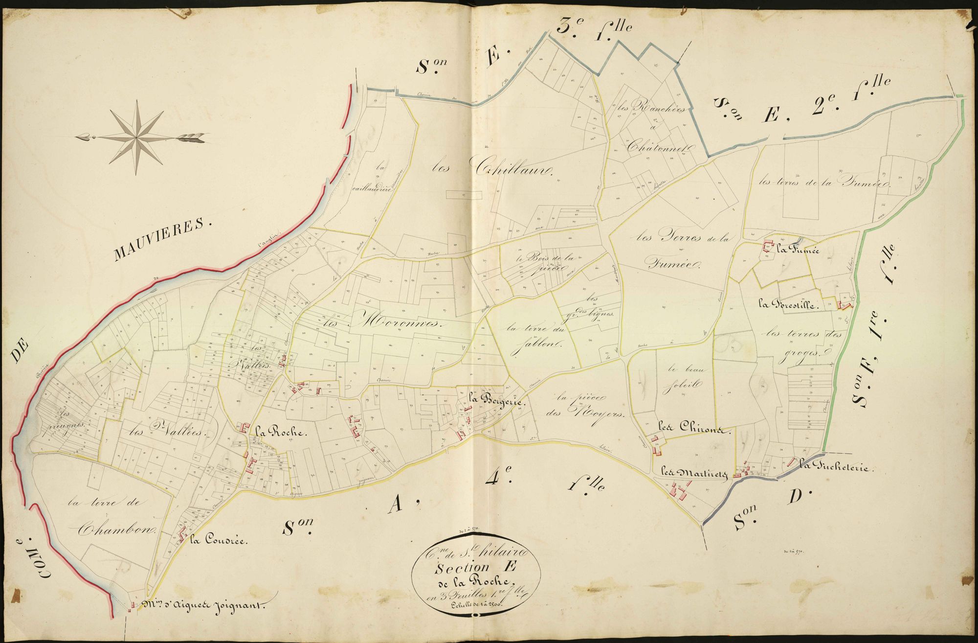 Saint-Hilaire-sur-Benaize - Section E1, dite de La Roche.