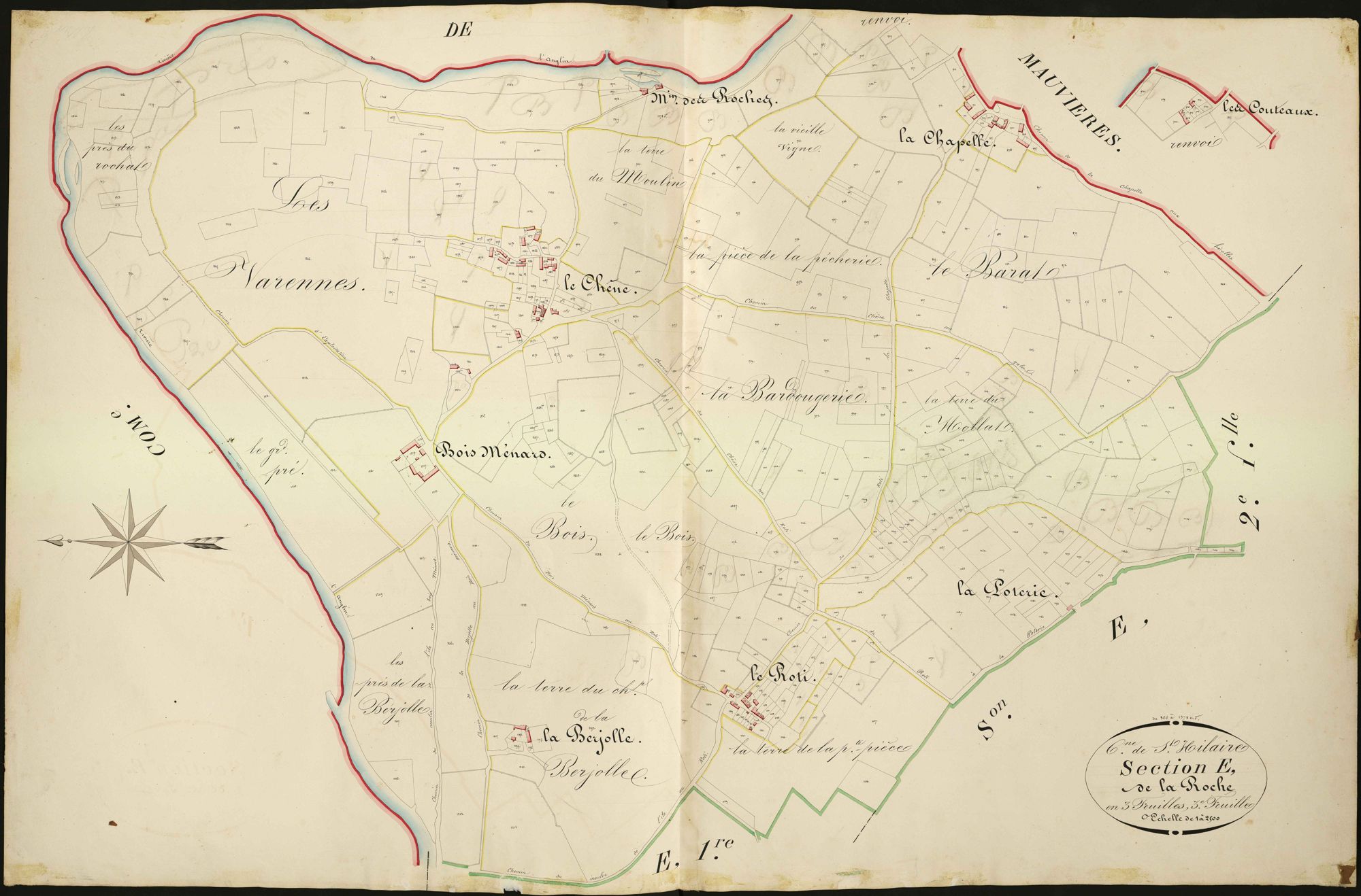 Saint-Hilaire-sur-Benaize - Section E3, dite de La Roche.