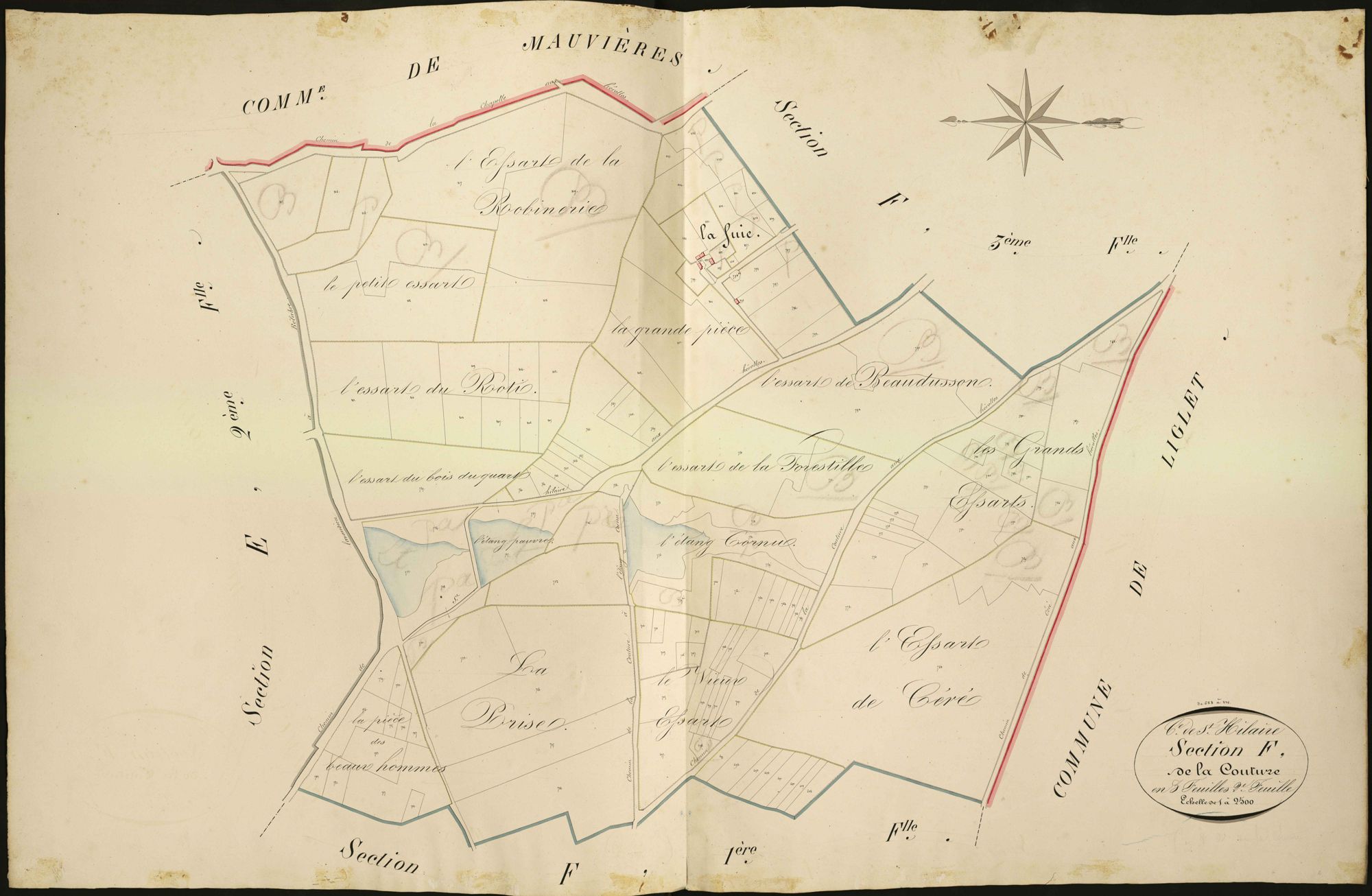 Saint-Hilaire-sur-Benaize - Section F2, dite de la Couture.