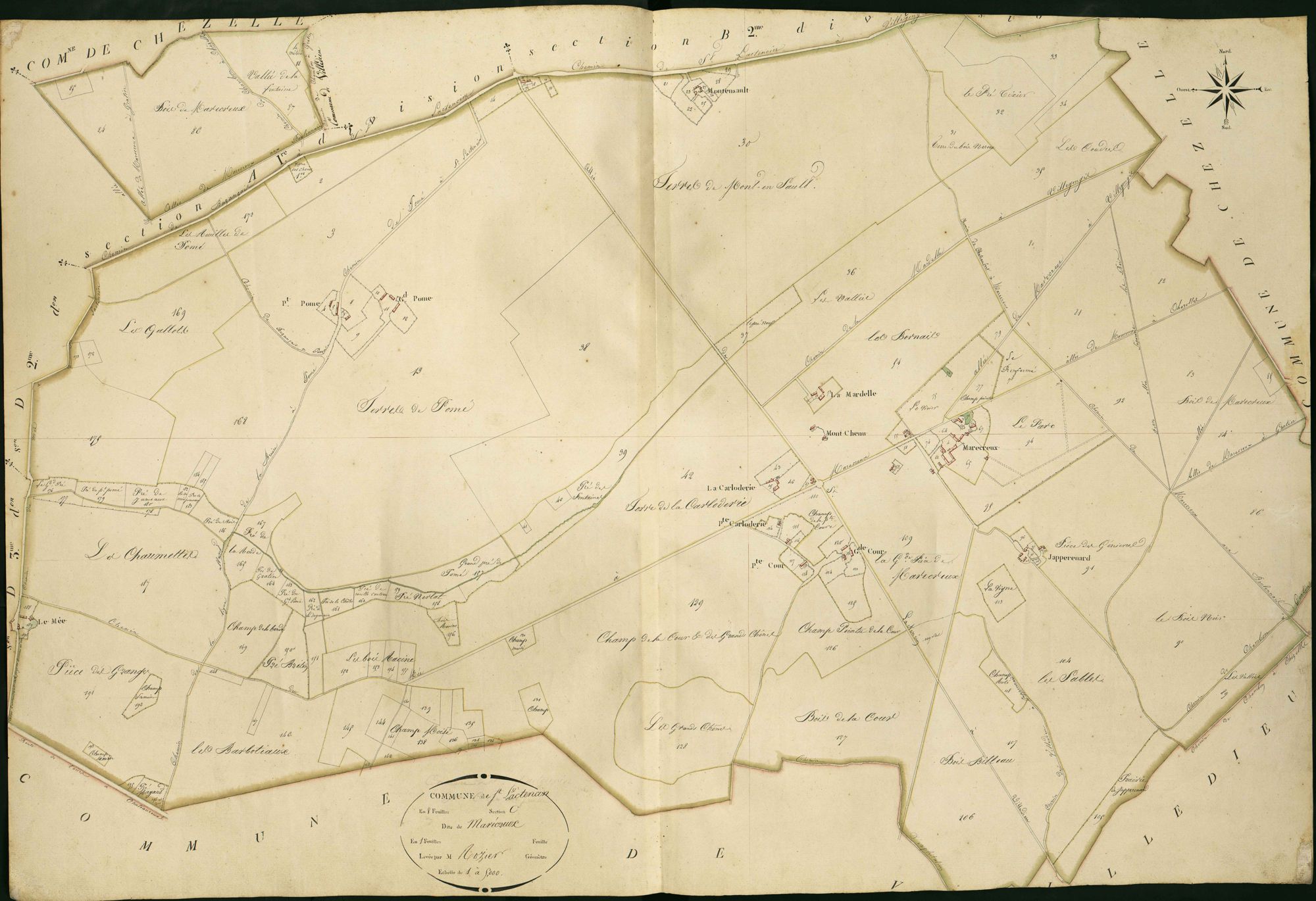 Saint-Lactencin - Section C, dite de Marécreux.
