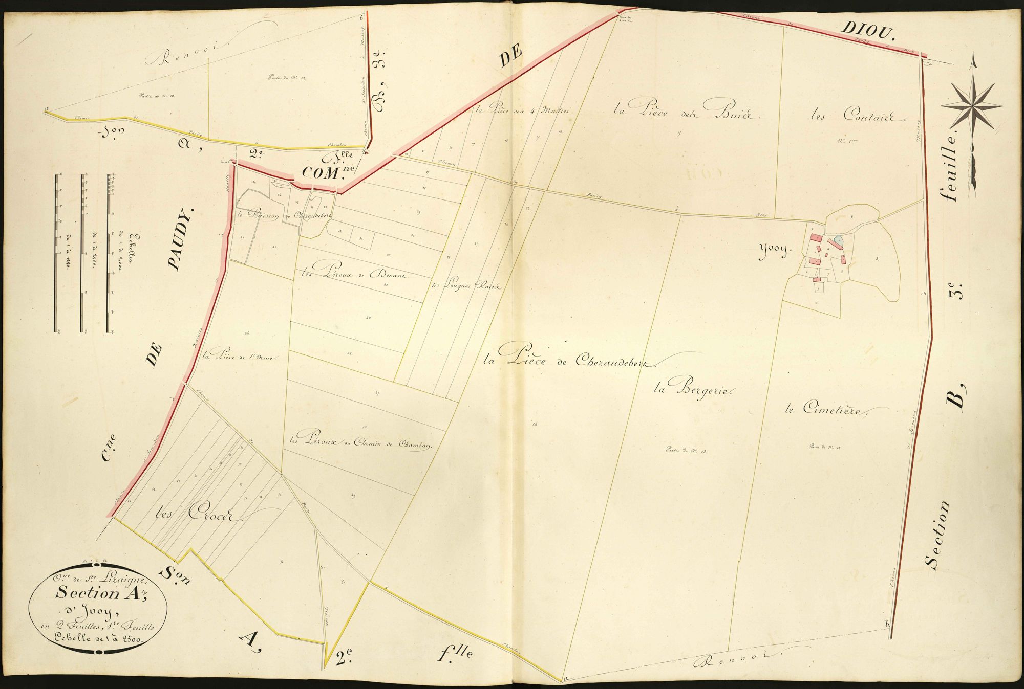 Sainte-Lizaigne - Section A1, dite d' Ivoy.