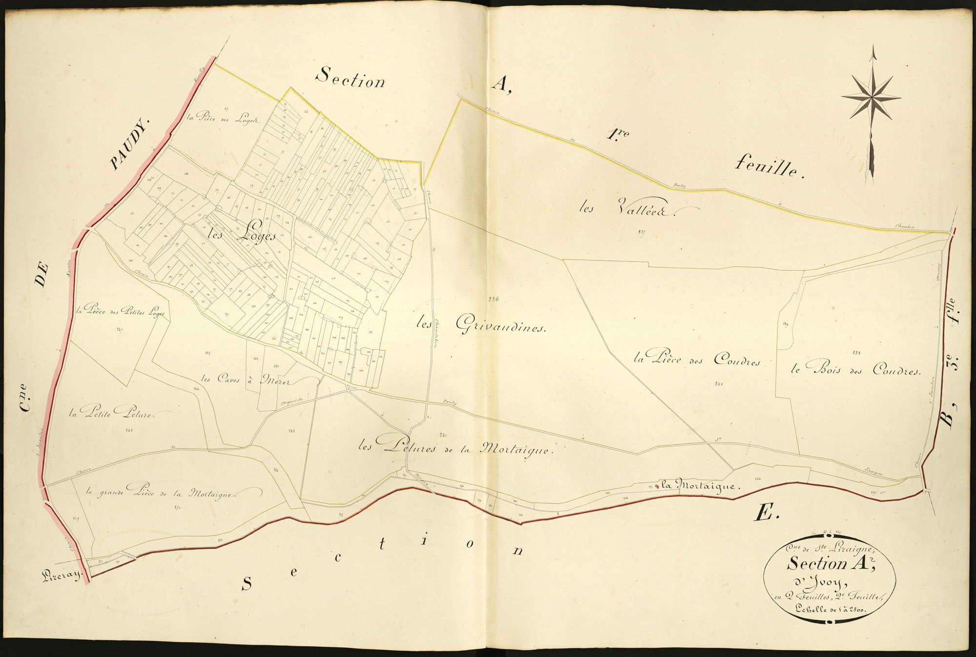 Sainte-Lizaigne - Section A2, dite d'Ivoy.