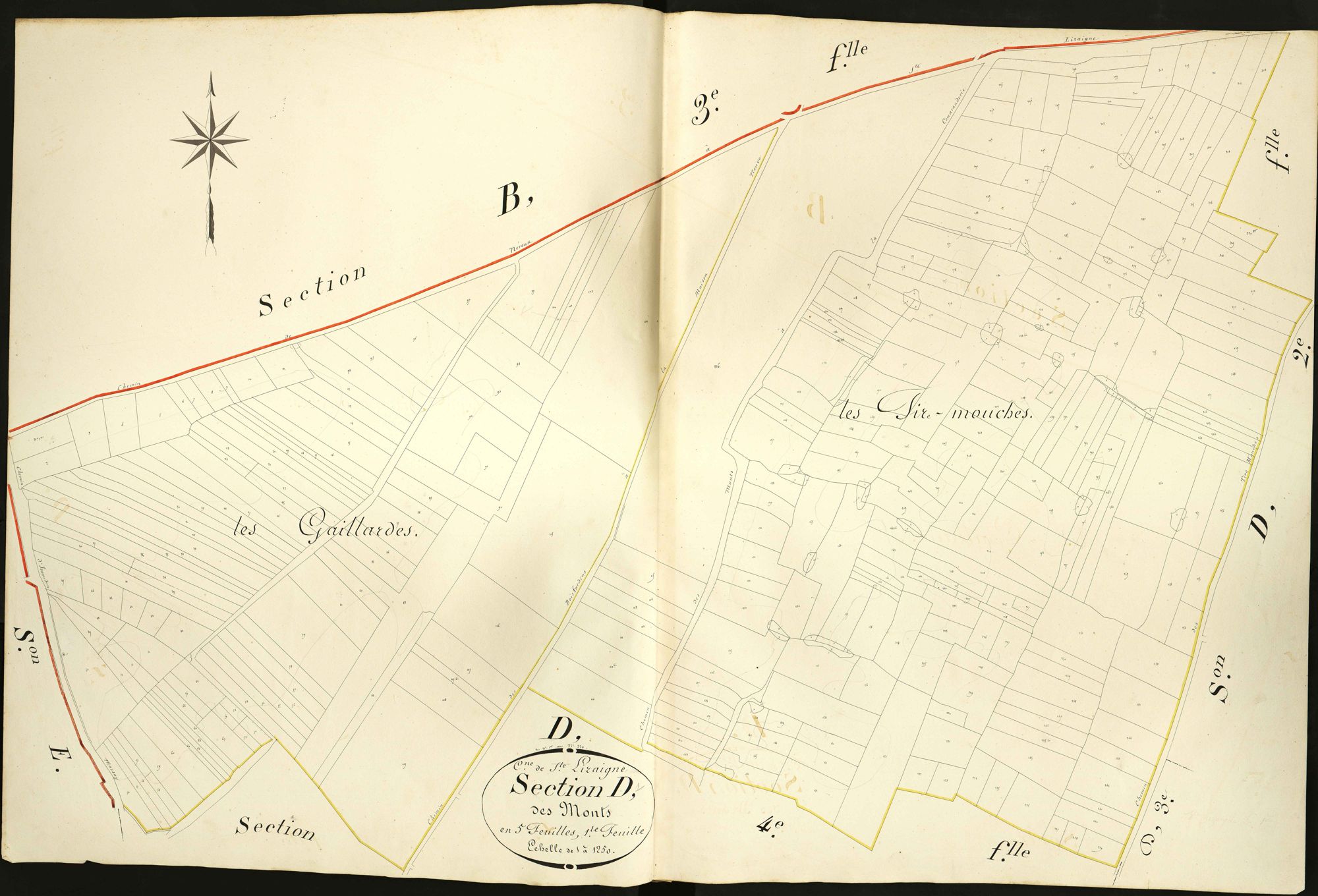 Sainte-Lizaigne - Section D1, dite des Monts.