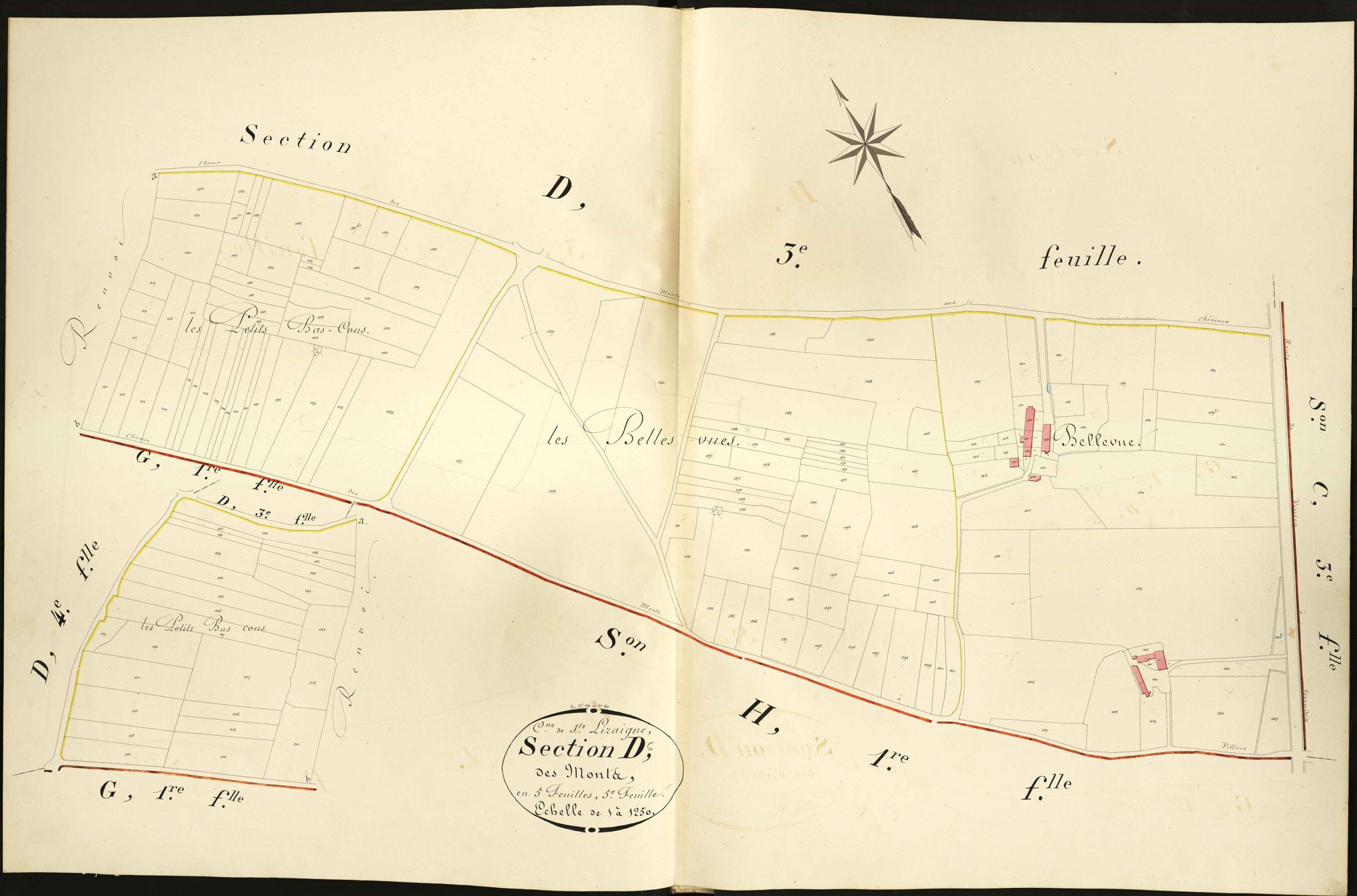 Sainte-Lizaigne - Section D5, dite des Monts.
