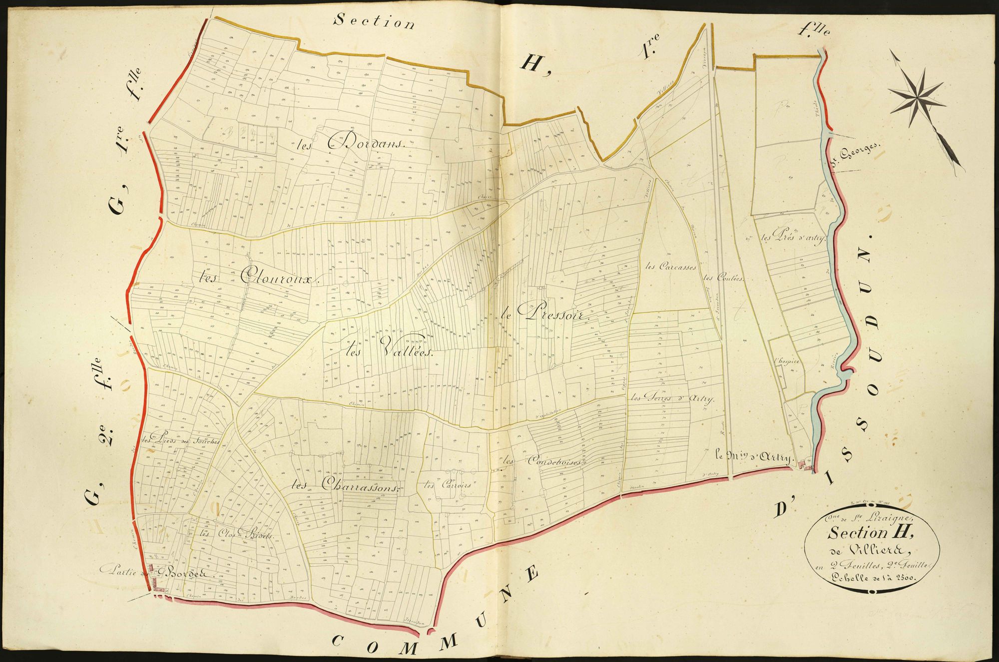 Sainte-Lizaigne - Section H2, dite de Villiers.