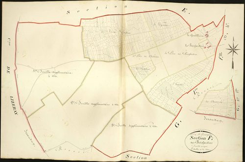 Sainte-Lizaigne - Section F, dite des Boisfardins.