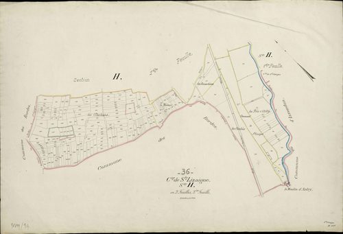 Sainte-Lizaigne - Section H2 (feuille créée suite à la création de la commune des Bordes).