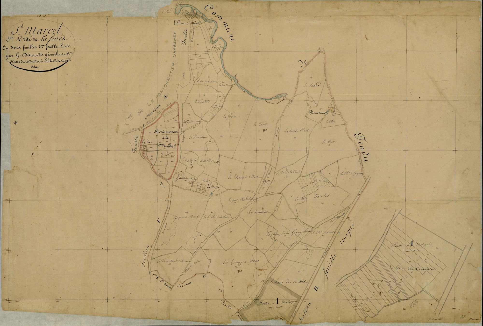 Saint-Marcel - Section A2, dite de la Forêt.
