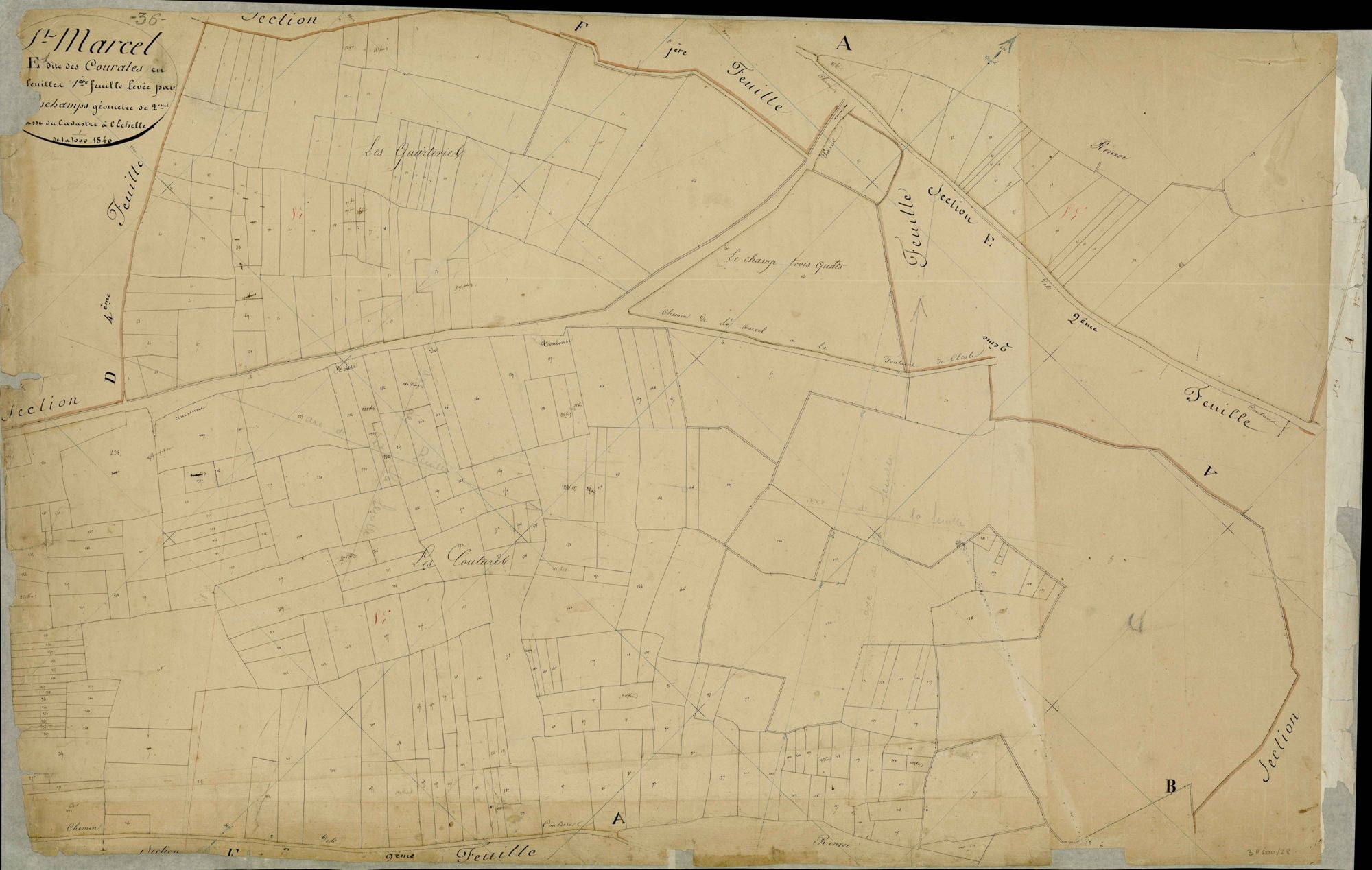 Saint-Marcel - Section E1, dite des Courates.