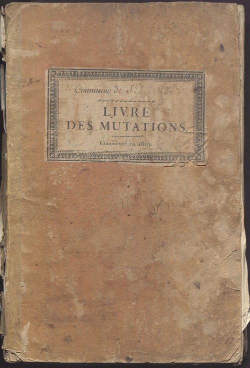 Saint-Marcel - Livre des mutations de propriétés