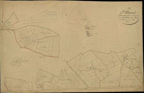 Saint-Marcel - Section B, feuille supplémentaire de développement.