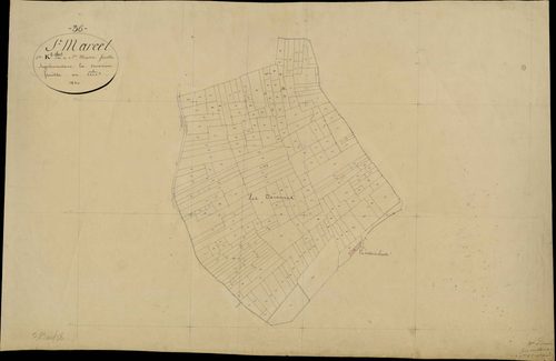 Saint-Marcel - Section K2, feuille supplémentaire.