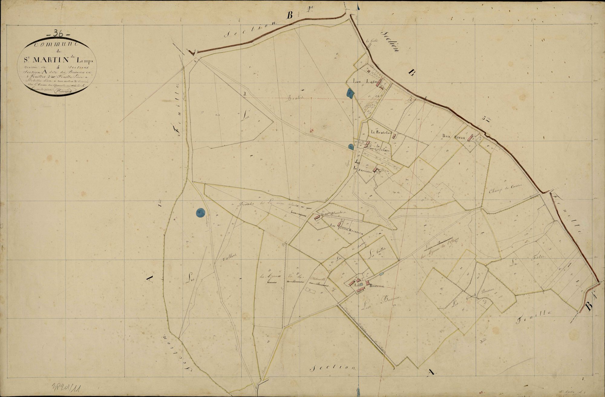 Saint-Martin-de-Lamps - Section A2, dite des Boiseries.