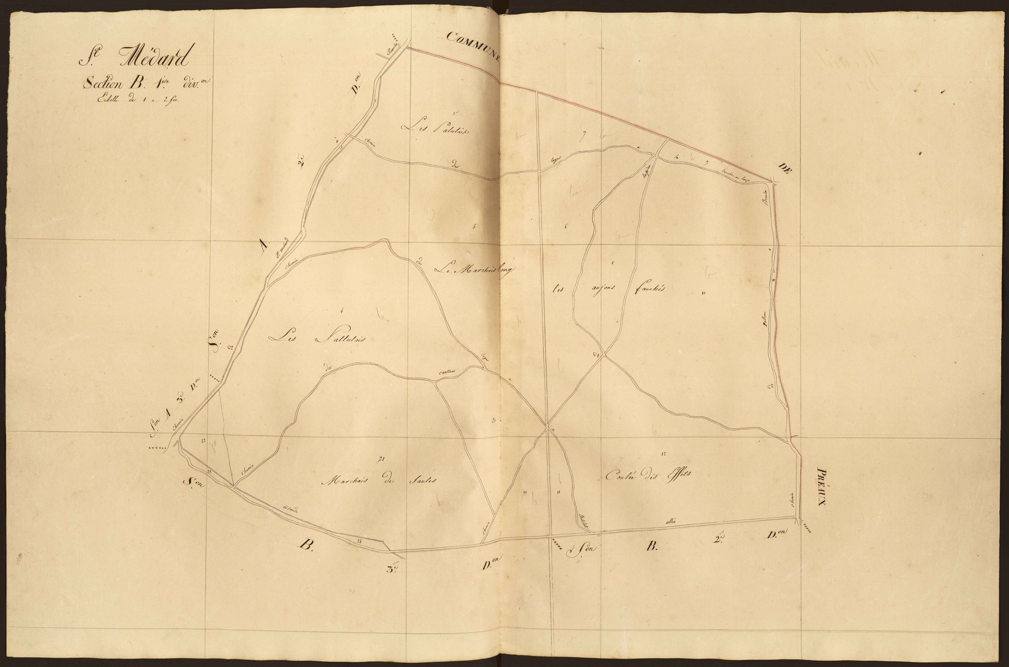 Saint-Médard - Section B1.