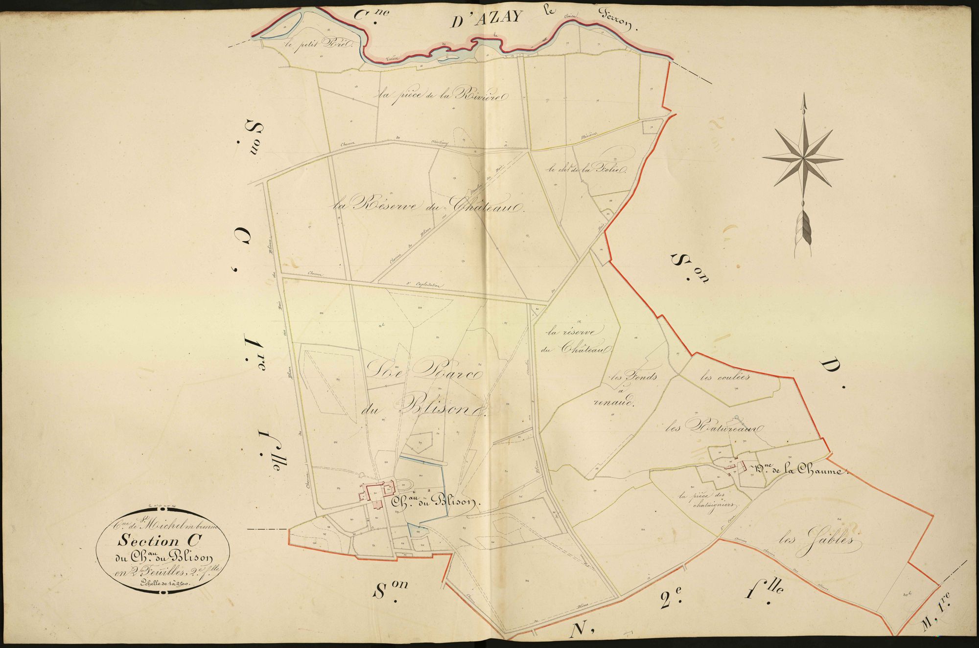 Saint-Michel-en-Brenne - Section C2, dite du Château du Blison.