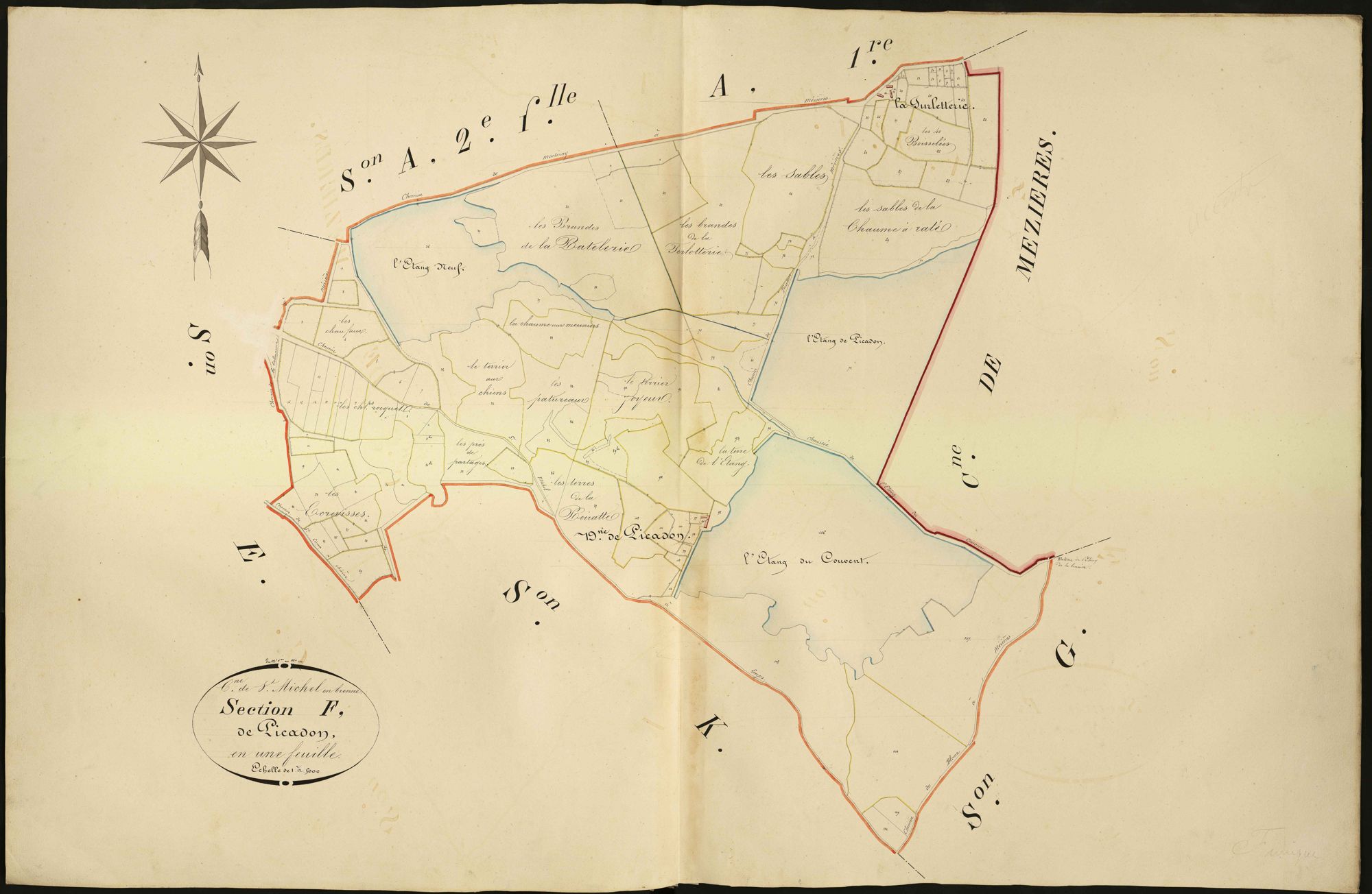 Saint-Michel-en-Brenne - Section F, dite de Picadon.