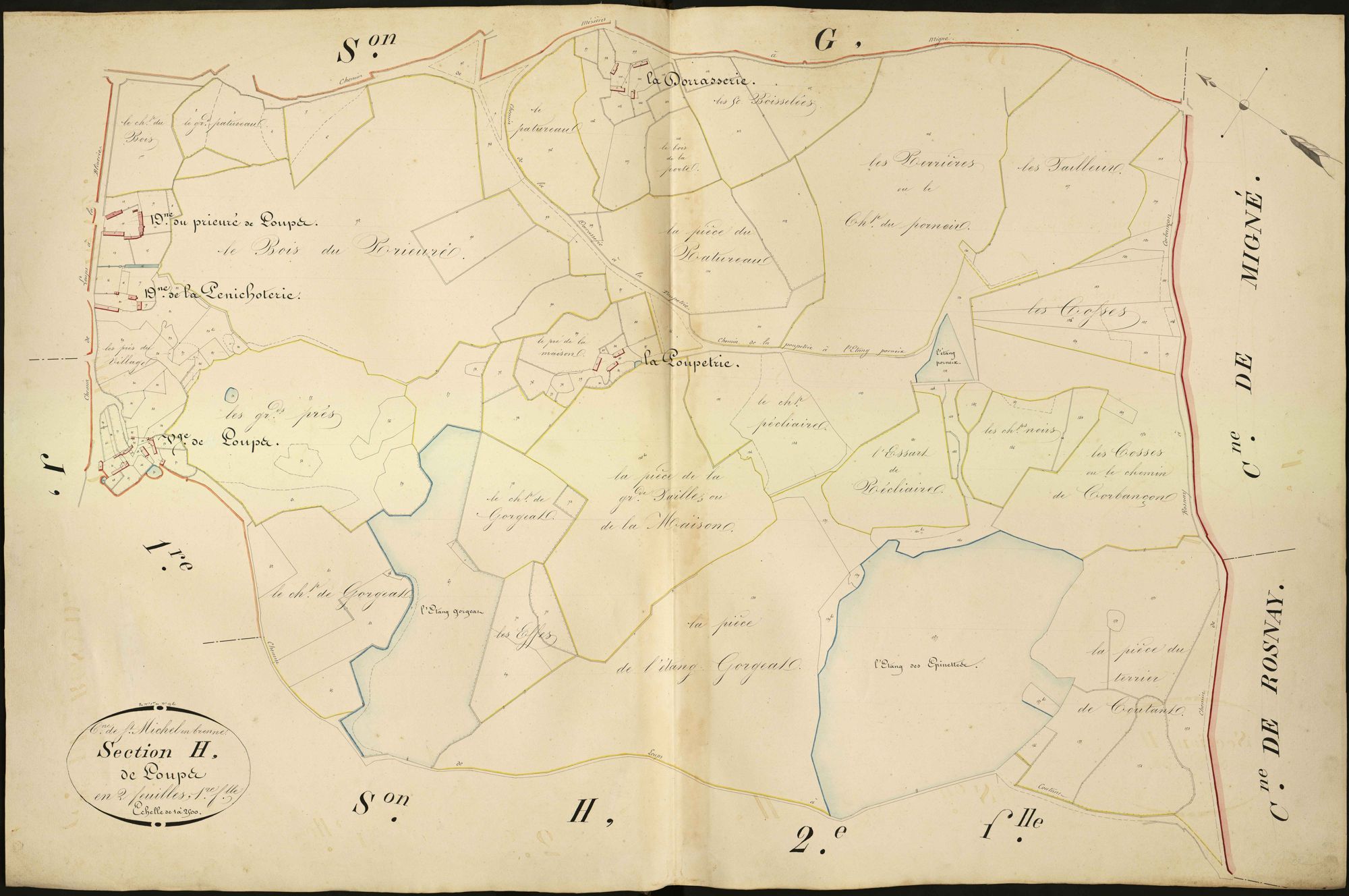 Saint-Michel-en-Brenne - Section H1, dite de Loups.