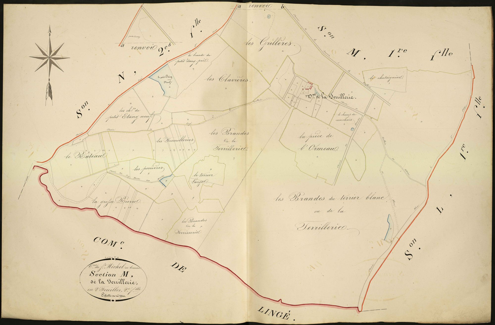 Saint-Michel-en-Brenne - Section M2, dite de la Terrillerie.