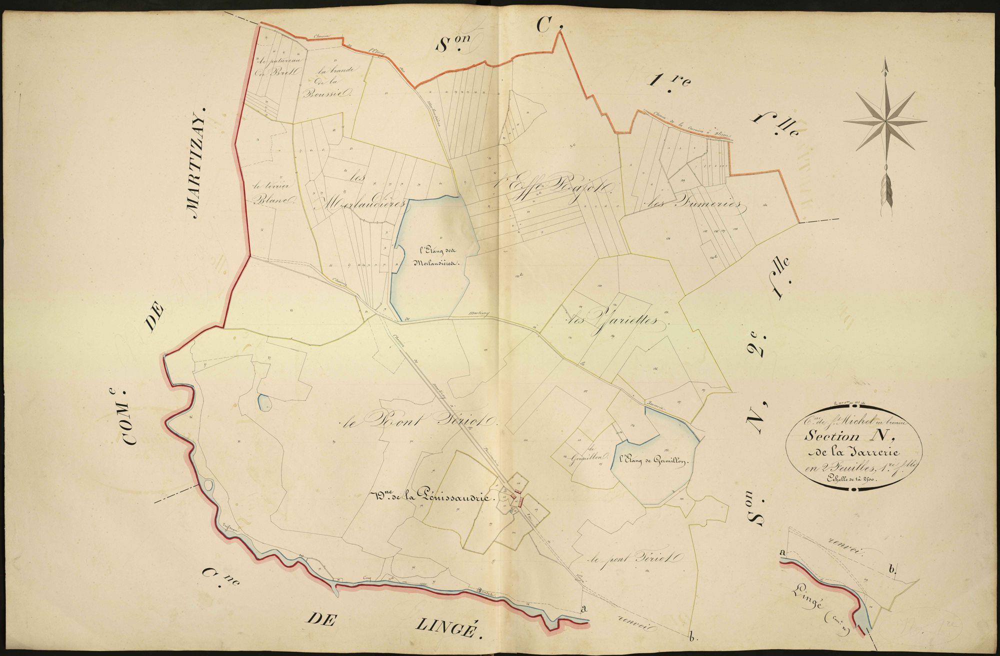 Saint-Michel-en-Brenne - Section N1, dite de la Jarrerie.