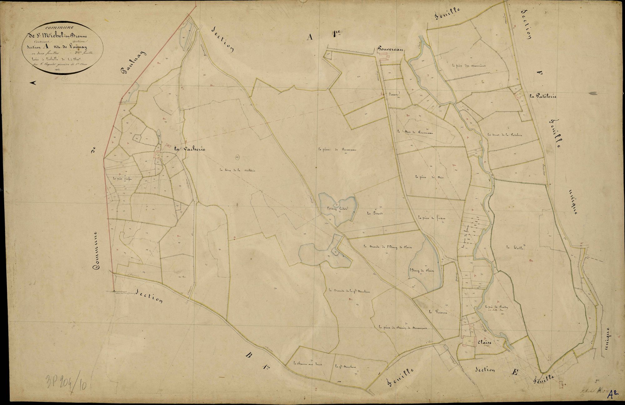 Saint-Michel-en-Brenne - Section A2, dite de l'Aunay.