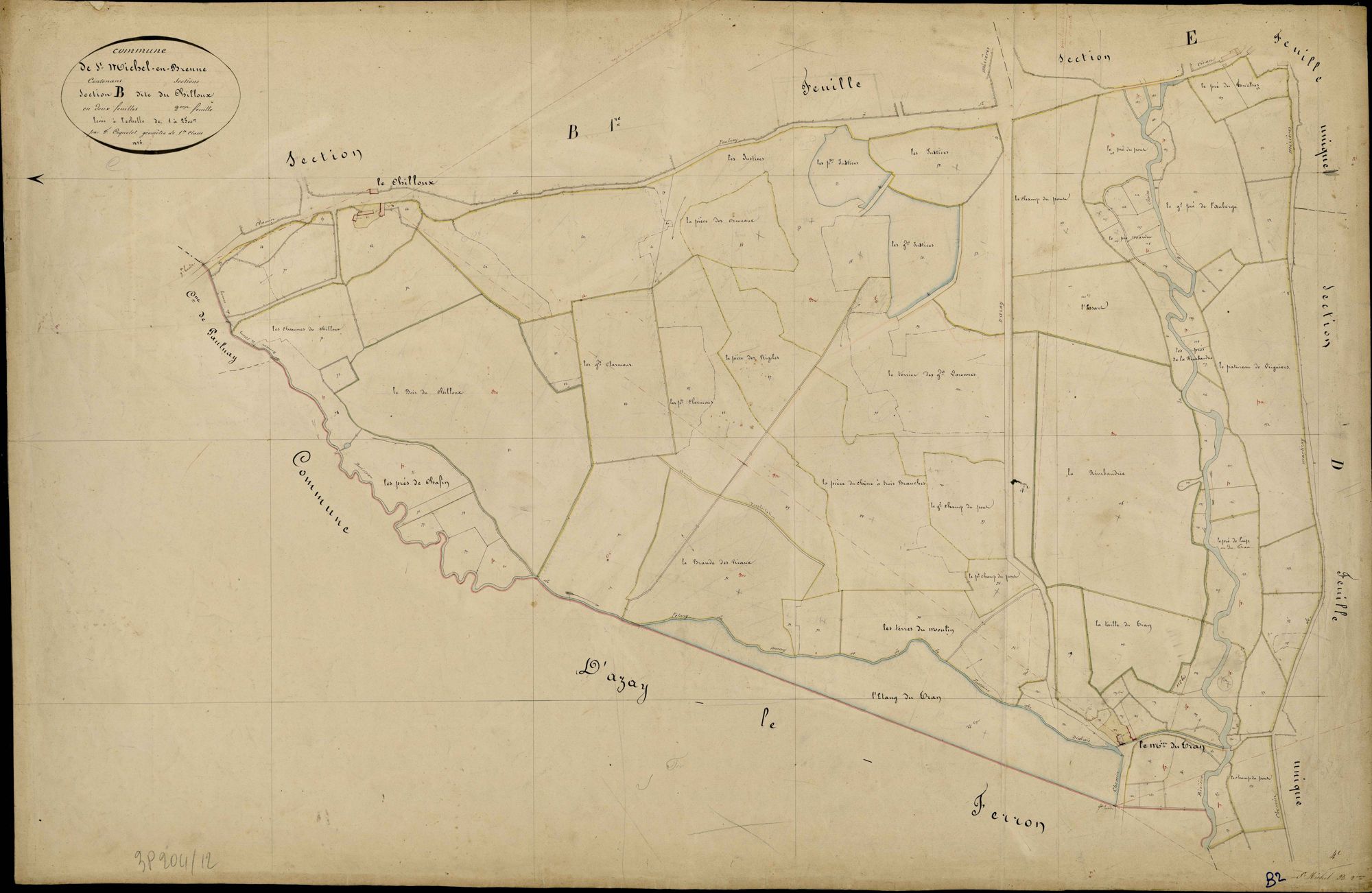 Saint-Michel-en-Brenne - Section B2, dite du Chilloux.