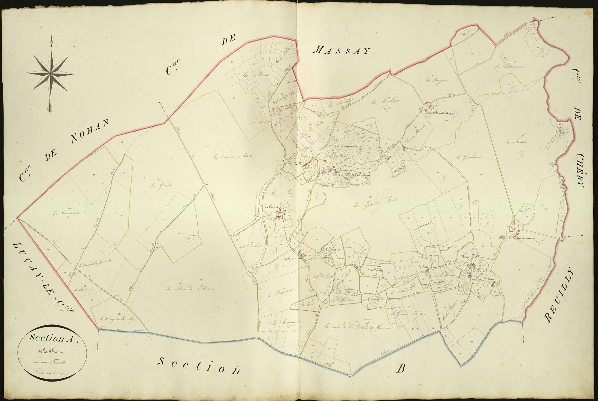 Saint-Pierre-de-Jards - Section A, dite de La Chaise.