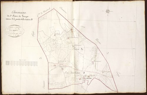 Saint-Pierre-de-Lamps - Section A, dite de Malvoisine et partie de la section B.