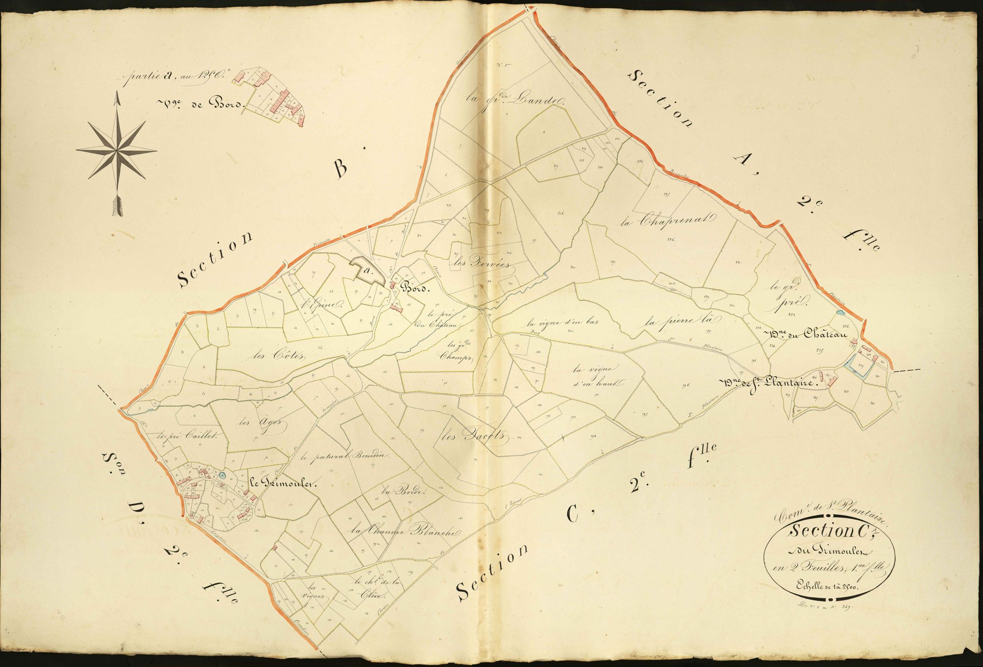 Saint-Plantaire - Section C1, dite du Trimoulet.