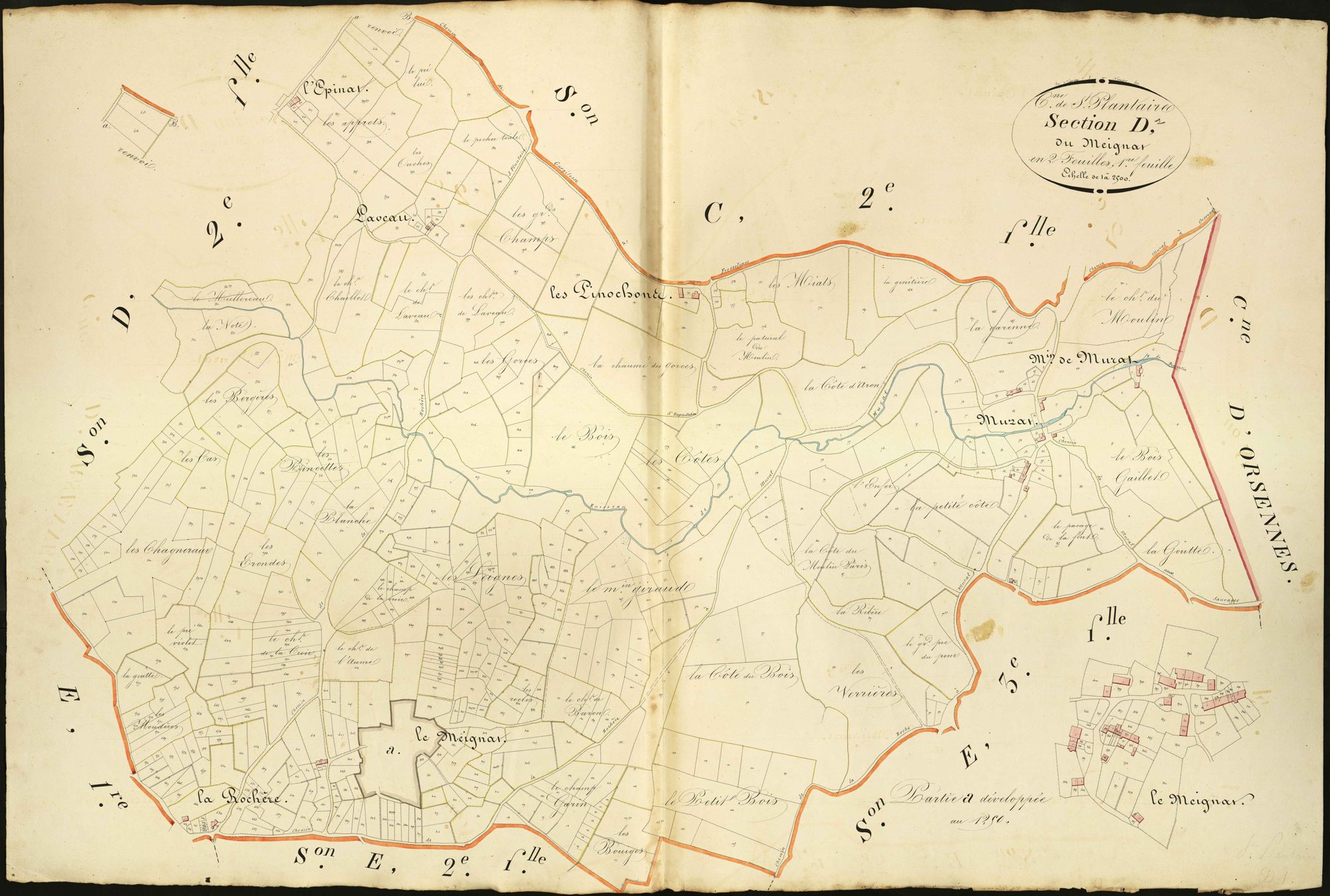 Saint-Plantaire - Section D1, dite du Meignat.