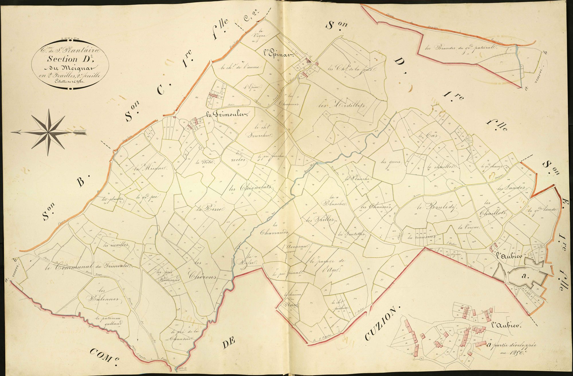 Saint-Plantaire - Section D2, dite du Meignat.