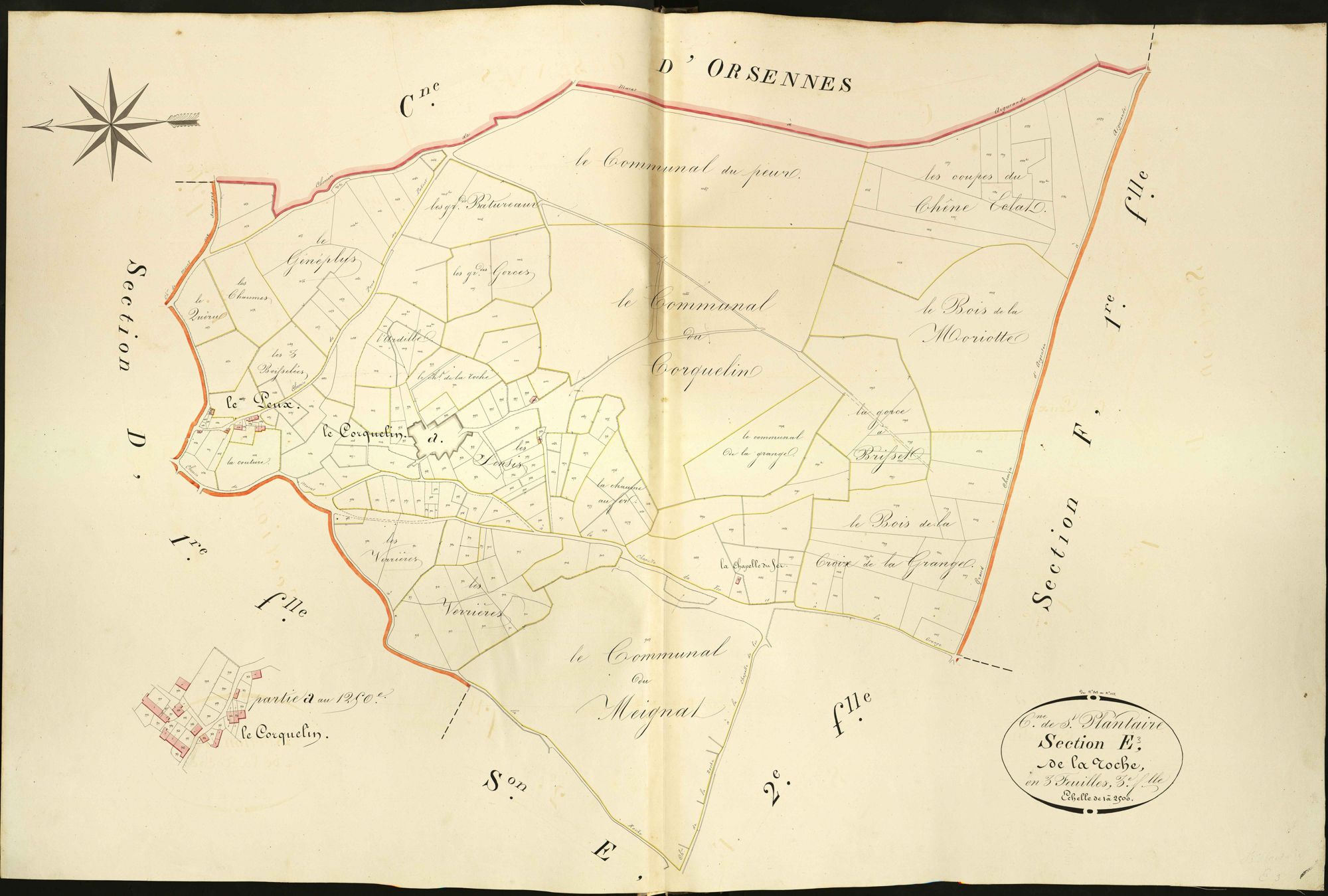 Saint-Plantaire - Section E3, dite de la Roche.