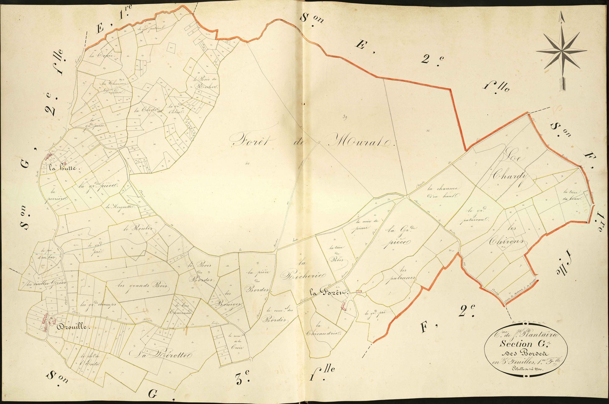 Saint-Plantaire - Section G1, dite des Bordes.