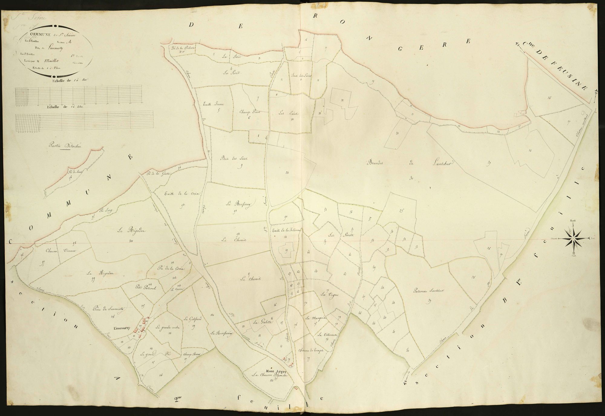 Sainte-Sévère-sur-Indre - Section A1, dite de Lancourty.