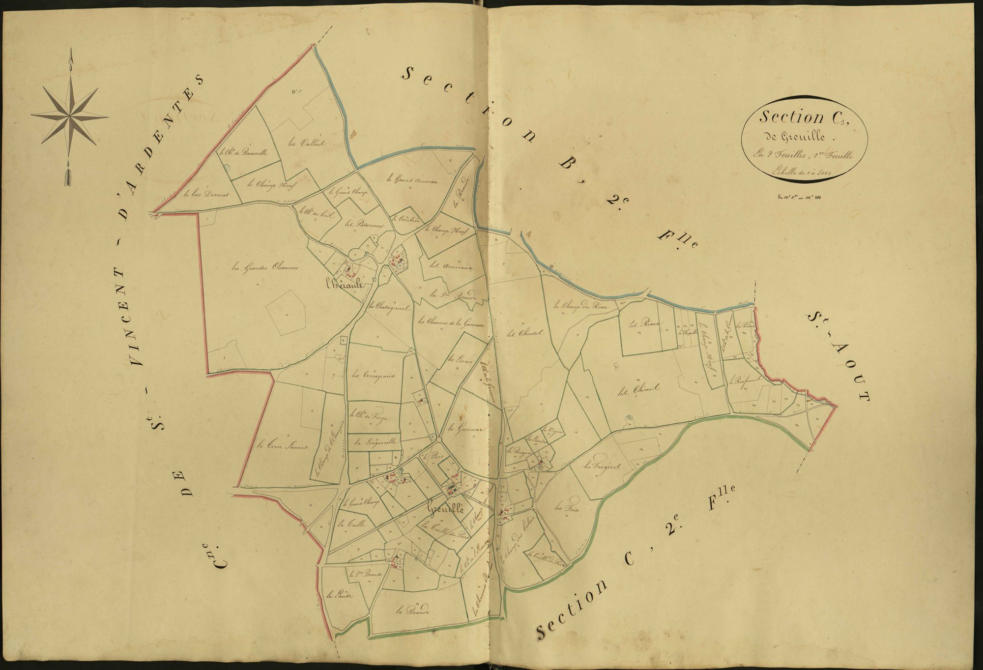 Sassierges-Saint-Germain - Section C1, dite de Greuille.