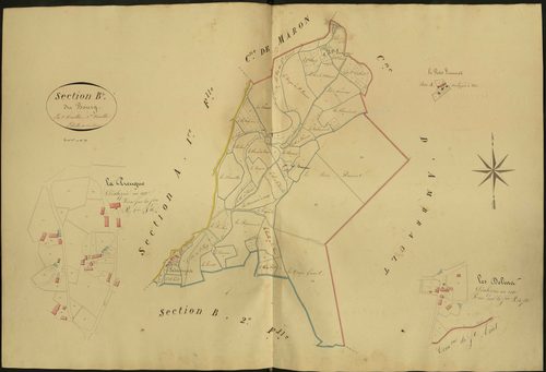 Sassierges-Saint-Germain - Section B1, dite du Bourg.