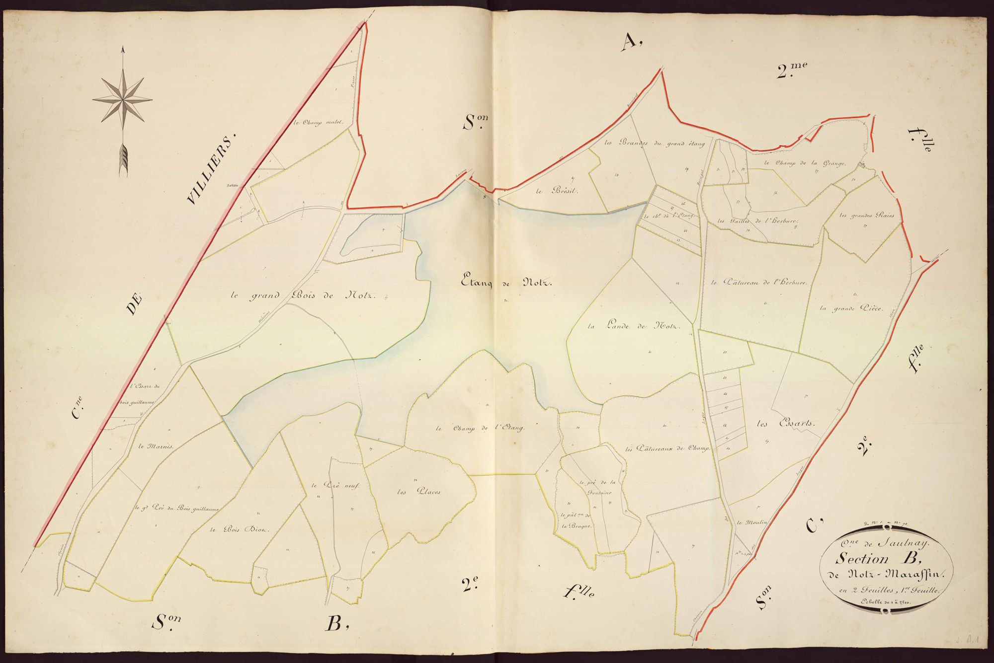 Saulnay - Section B1, dite de Notz- Maraffin.
