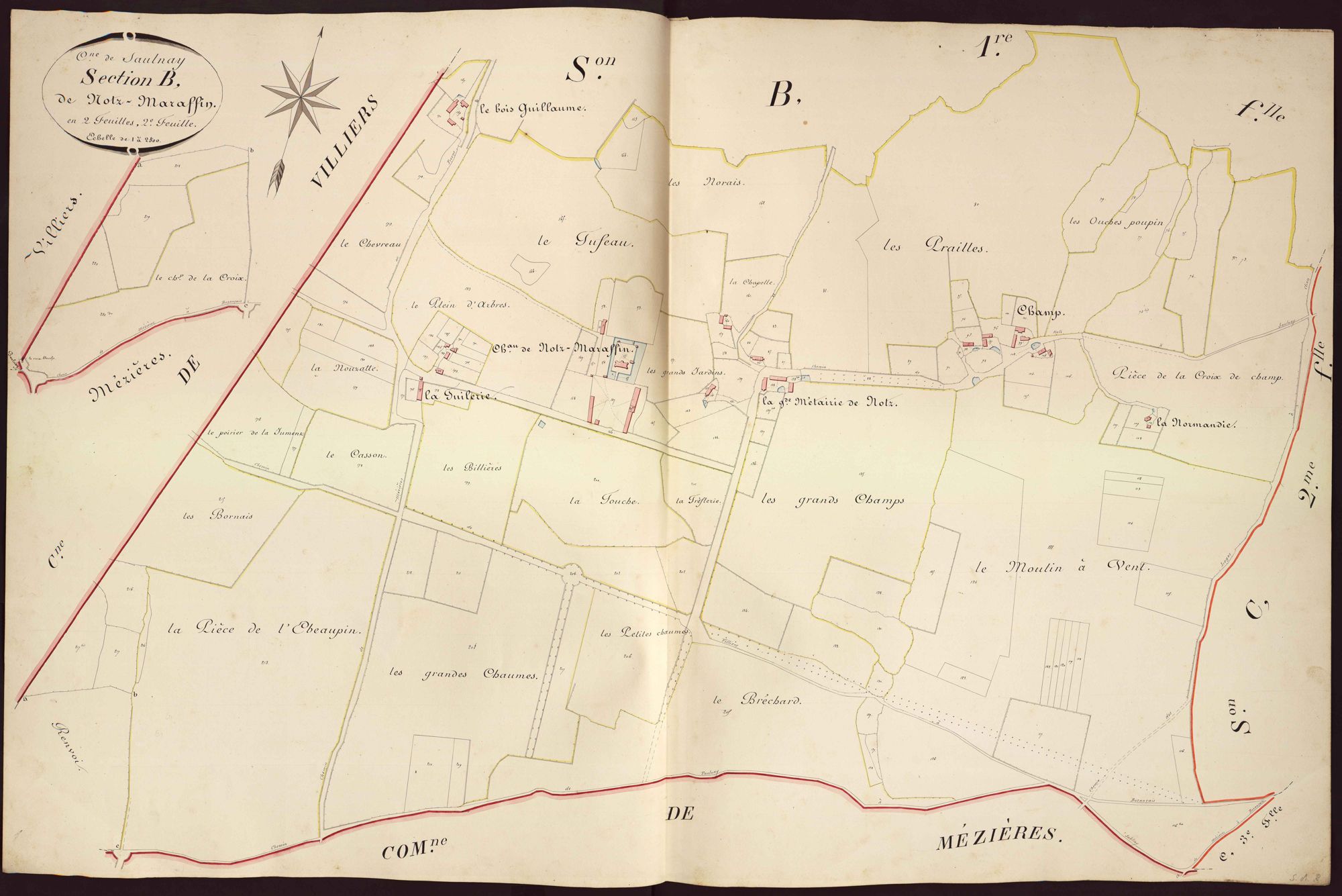Saulnay - Section B2, dite de Notz- Maraffin.