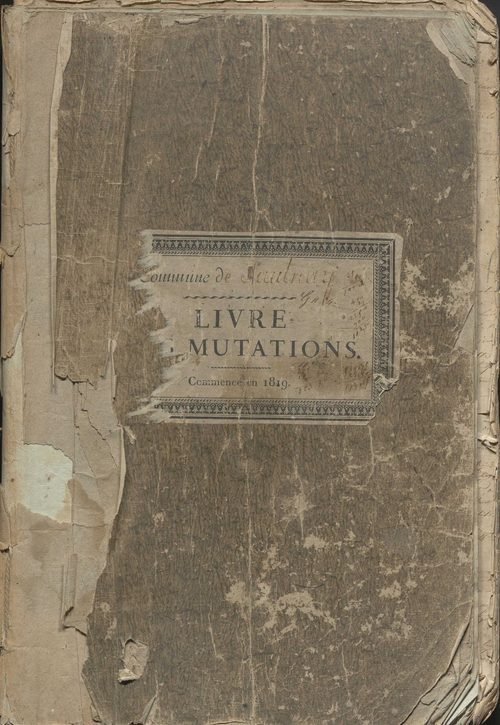 Saulnay - Livre des mutations de propriétés