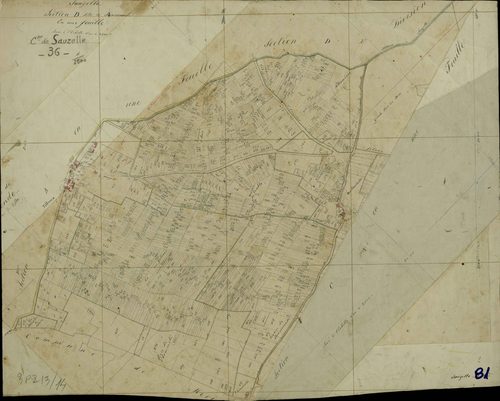 Sauzelles - Section B, dite de Bousseronde.